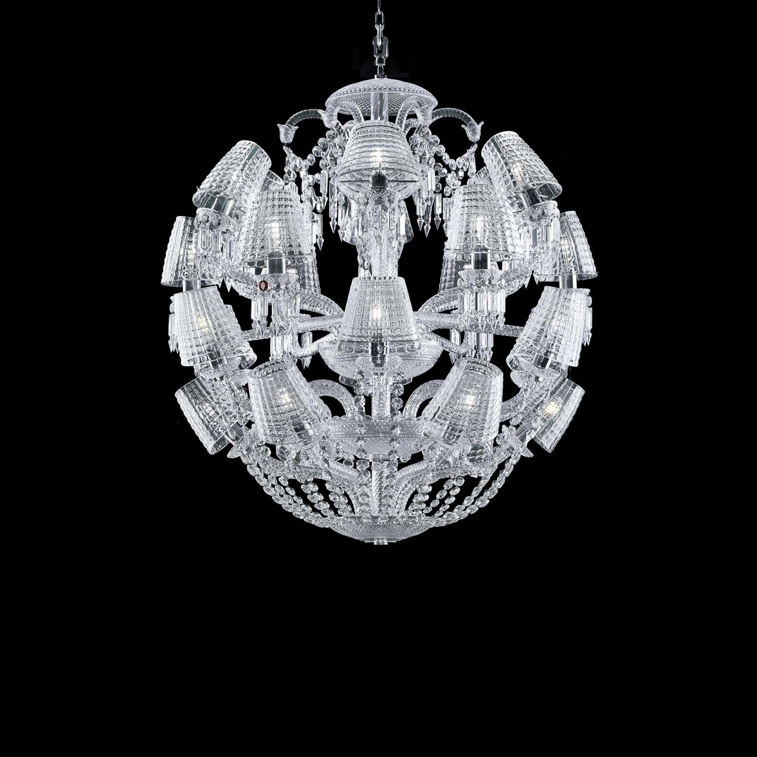 Chandelier 24l Baccarat Le Roi Soleil 2810321 Chandelier 24 Lights Baccarat