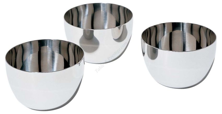 Bowl Alessi Mami Sg59 Set Composed Of Three Bowls In Stainless Steel Alessi