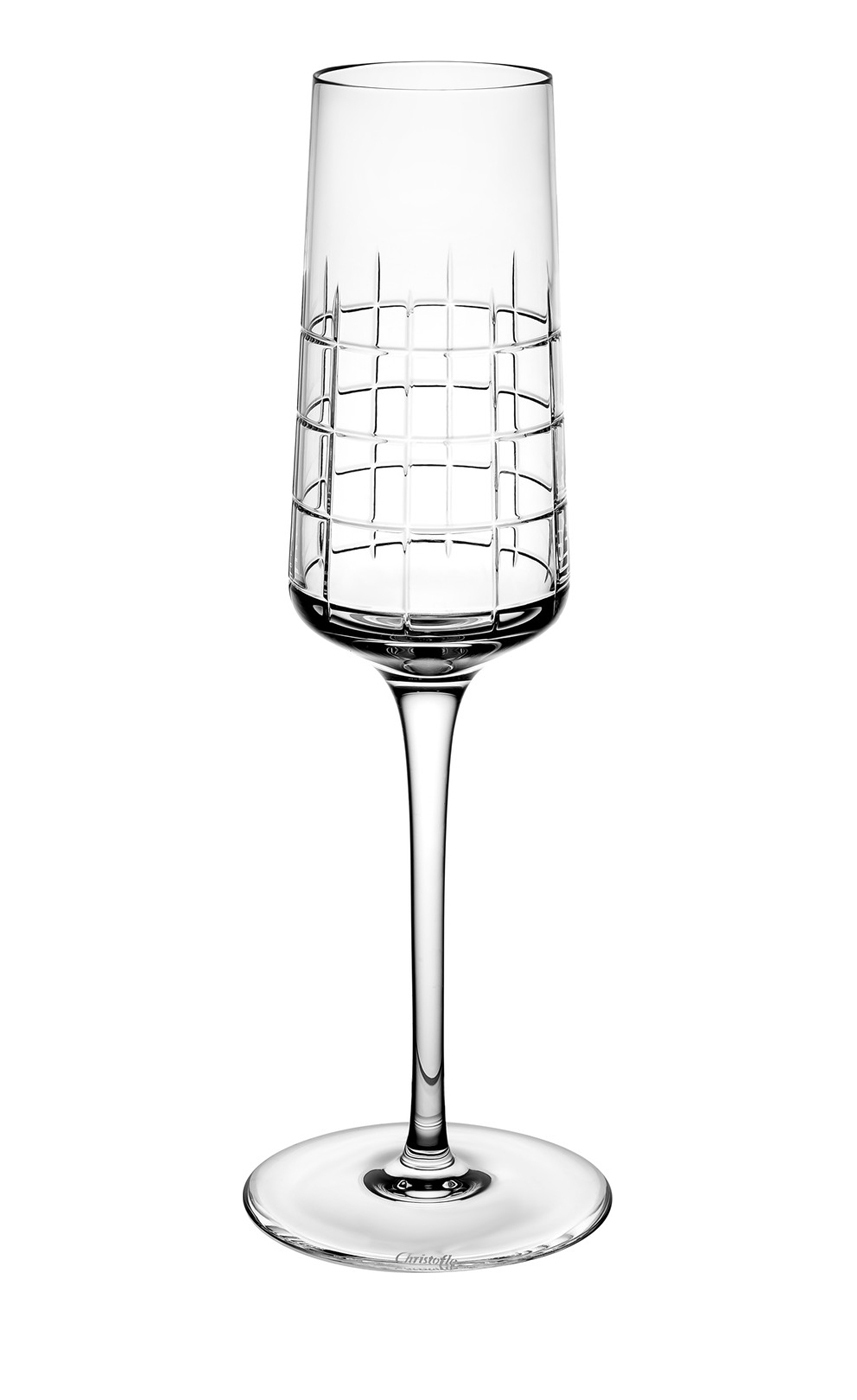champagne flute christofle graphik