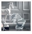 Horse's head sculpture clear - Lalique