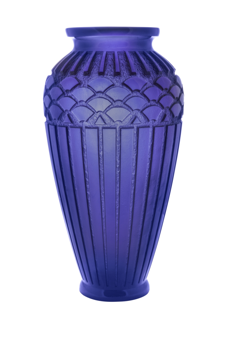 Large rhythms vase - Daum