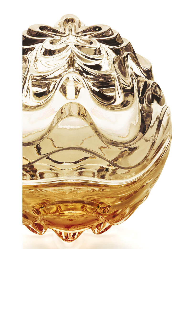 Vibration box in gold luster crystal gold luster - Lalique