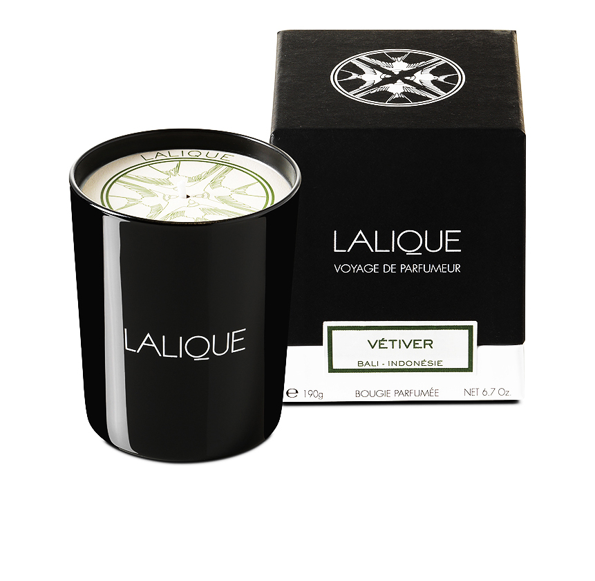 Vetiver, bali - indonesia, scented candle in 6. 5 oz. (190 g) - Lalique