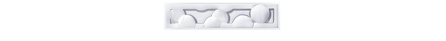 Petites bulles decorative panel in clear crystal, mirrored - Lalique