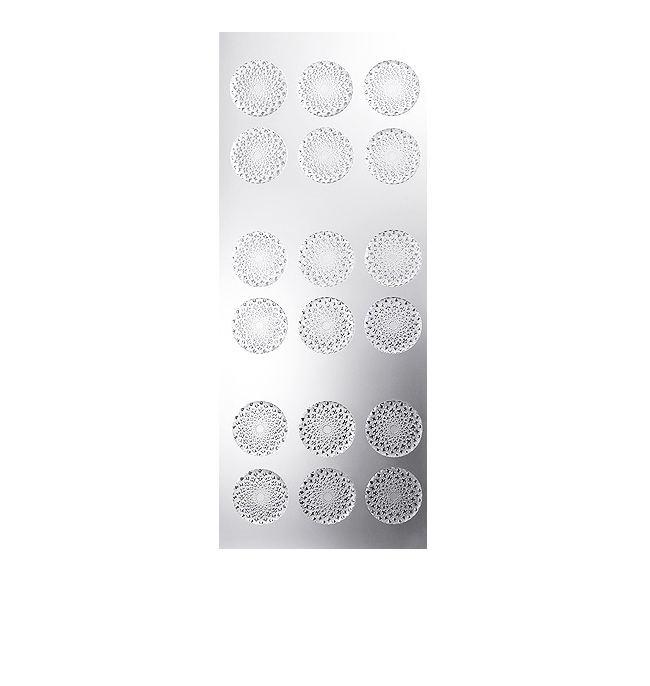 Venise interior panel in clear crystal, satin finish glass - Lalique