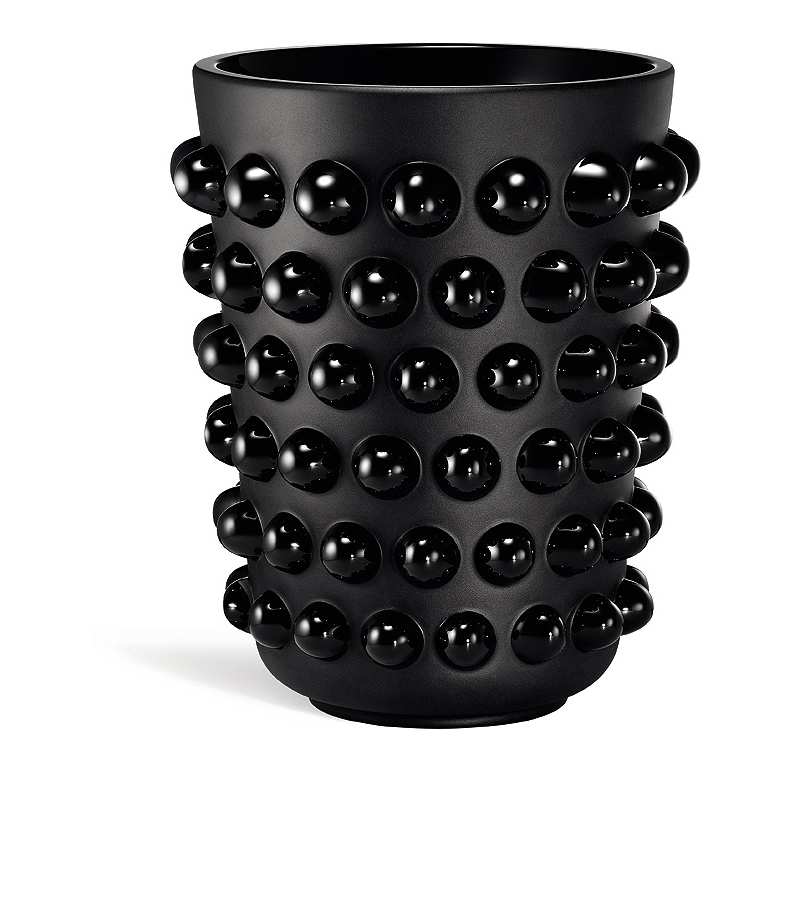Mossi xxl vase in black crystal black - Lalique