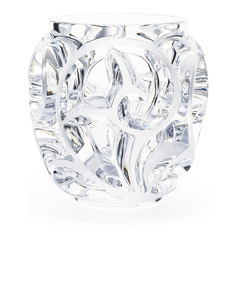 Tourbillons grand vase in clear crystal clear - Lalique