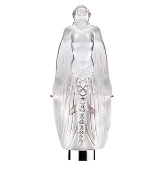 Aurora wall sconce in clear crystal, chrome finish - Lalique