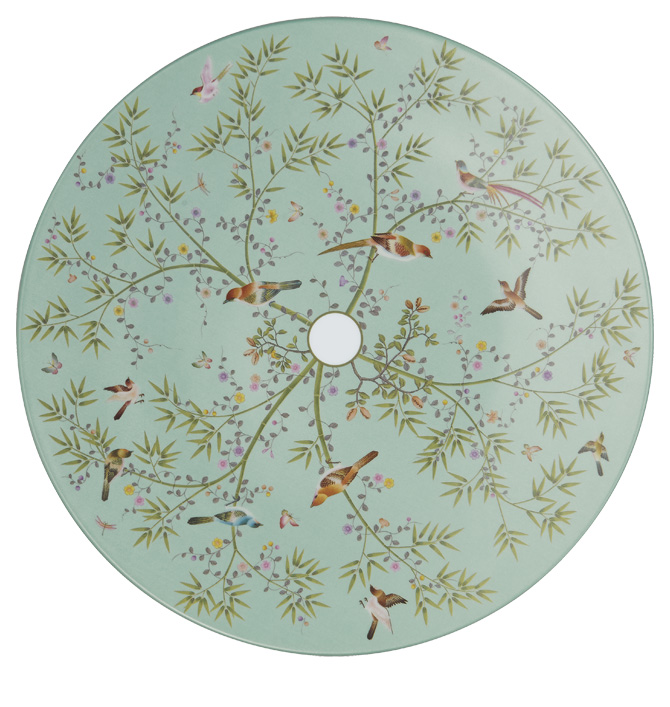 Buffet plate turquoise background - Raynaud