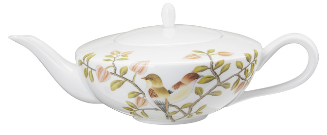 Tea / coffee pot white background - Raynaud
