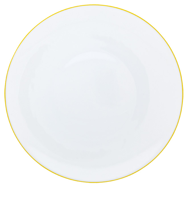 American dinner plate yellow lemon - Raynaud