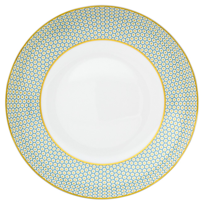 Rim soup plate turquoise - Raynaud