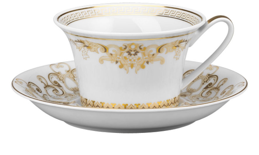 Cup &amp saucer 4 low in porcelain - Rosenthal