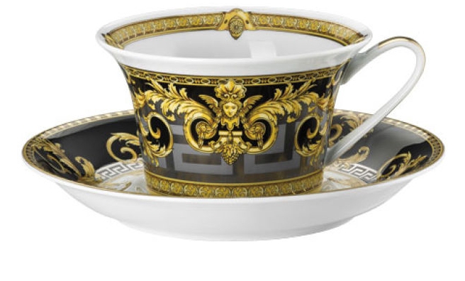 Cup &amp saucer 4 low in porcelain - Rosenthal