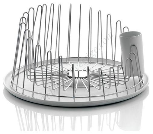 2 X Dish Drainer In 18 10 Stainless Steel Mirror Polished With Cutlery Thermoplastic Resin Alessi 2 X Dish Drainer In 18 10 Stainless Steel Mirror Polished With Cutlery Thermoplastic Resin Alessi