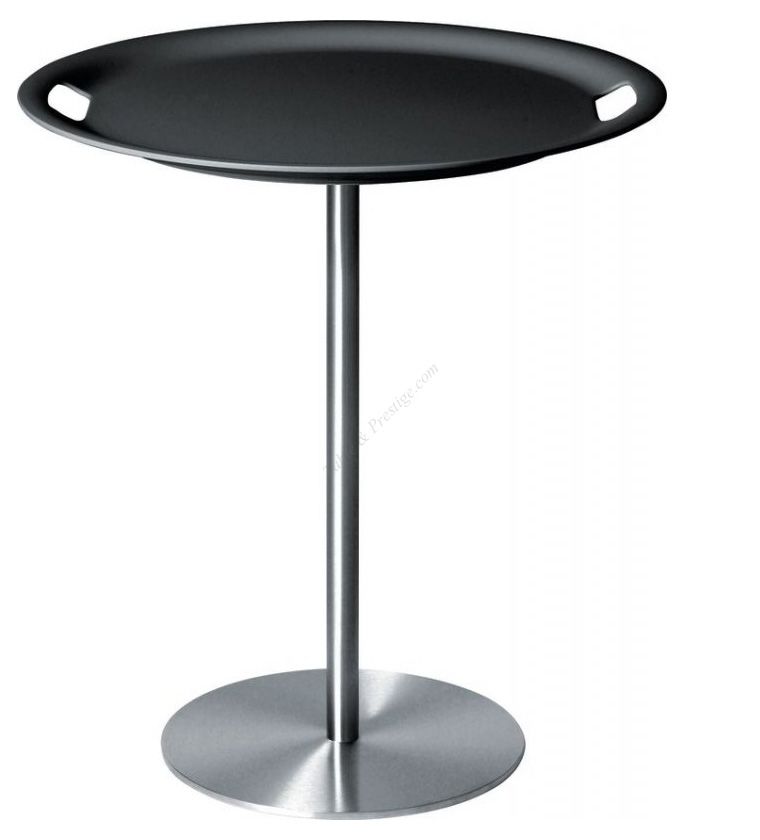 Tray Table Base In Stainless Steel Top And Abs Dark Grey Alessi Tray Table Base In Stainless Steel Top And Abs Dark Grey Alessi