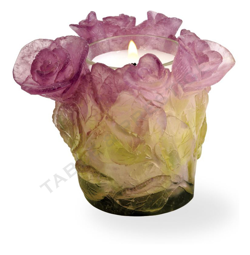 Pink candleholder - Daum