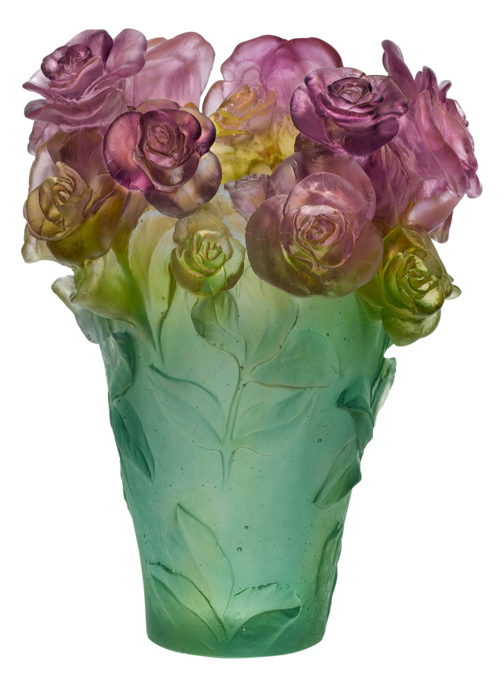vase Daum Rose passion 05282