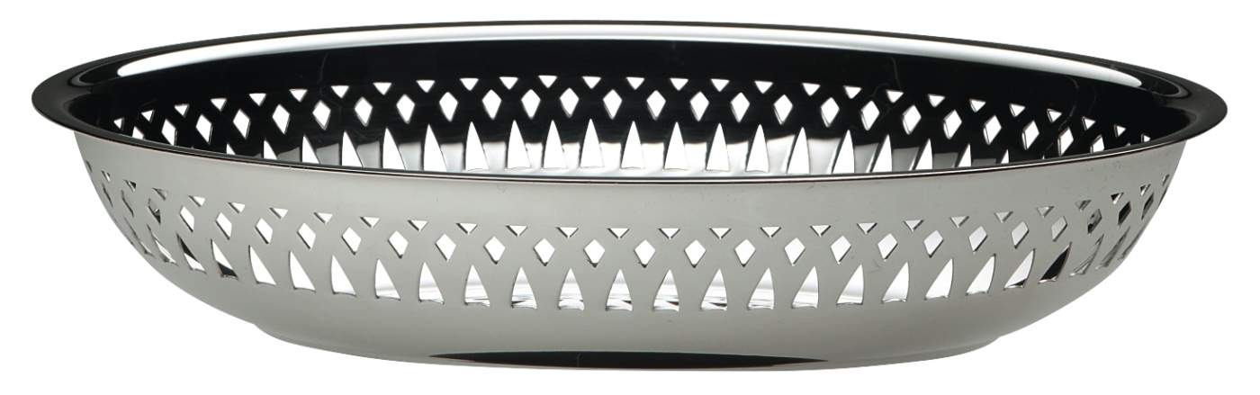 Oval bread or fruit basket in silver plated - Ercuis