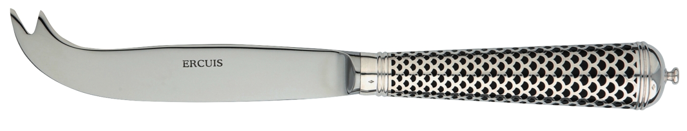 Cheese knife 2 prongs in sterling silver - Ercuis