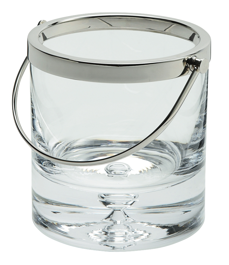 Ice bucket with rim in silver plated - Ercuis