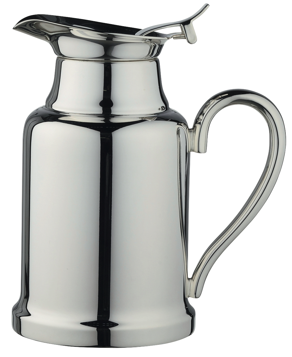 Silverplated stainless steel insulated pot in silver plated - Ercuis