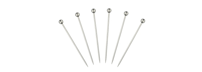 6 hors d'œuvre picks in a case in silver plated - Ercuis