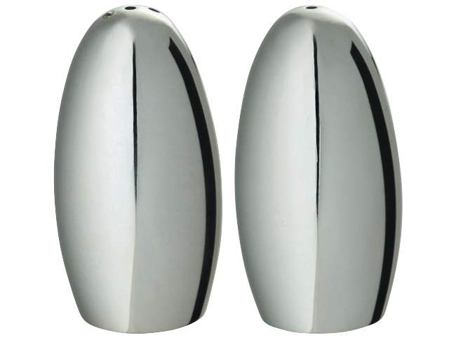 Salt & pepper shakers in a case in silver plated - Ercuis