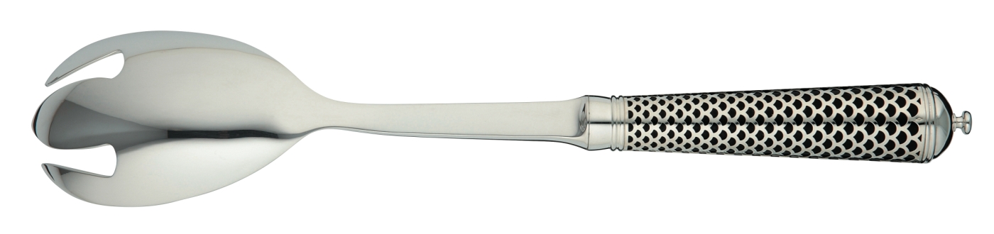 Salad serving fork in sterling silver - Ercuis