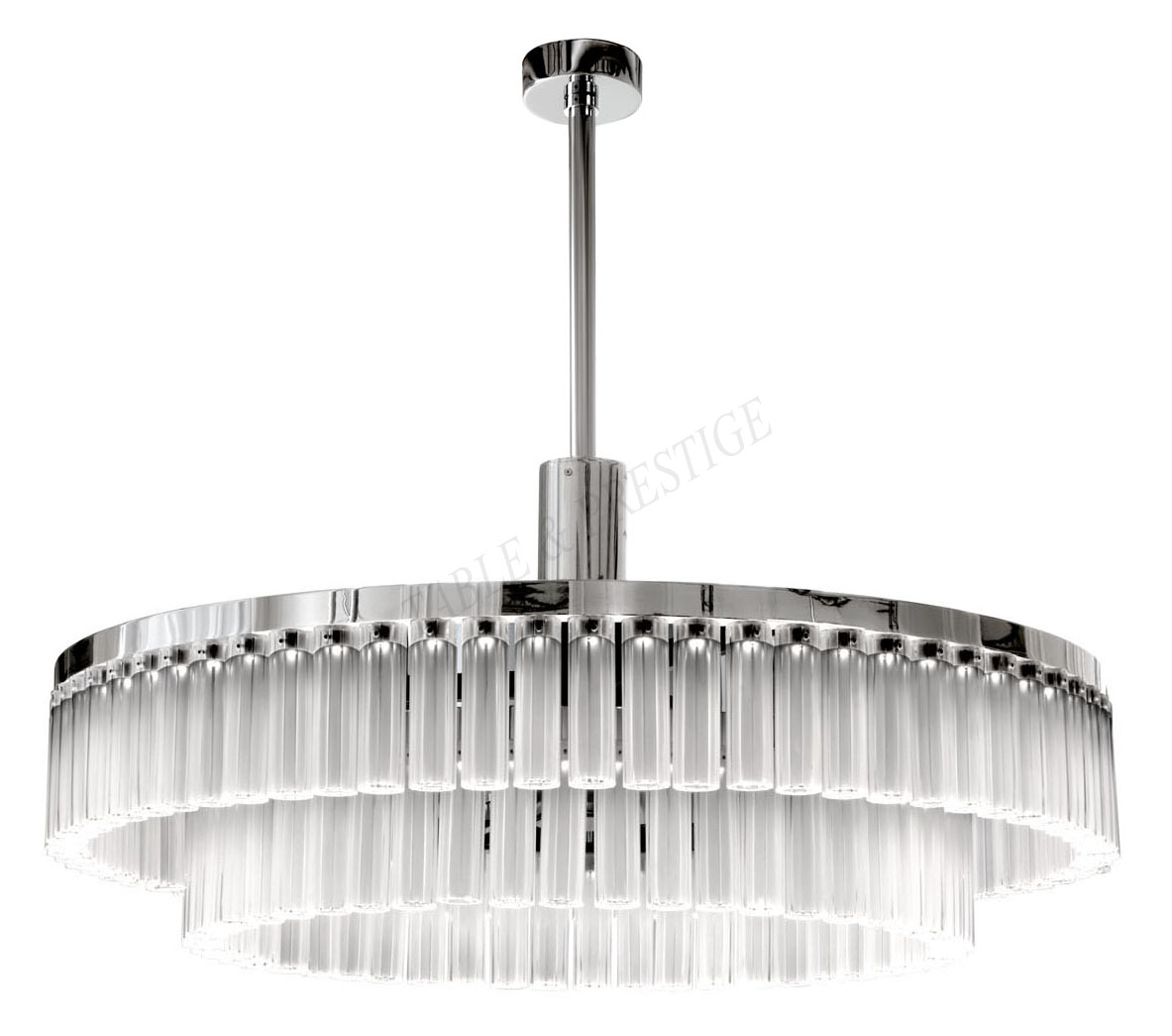 Orgue Chandeliers 2 tiers Chrome - Lalique