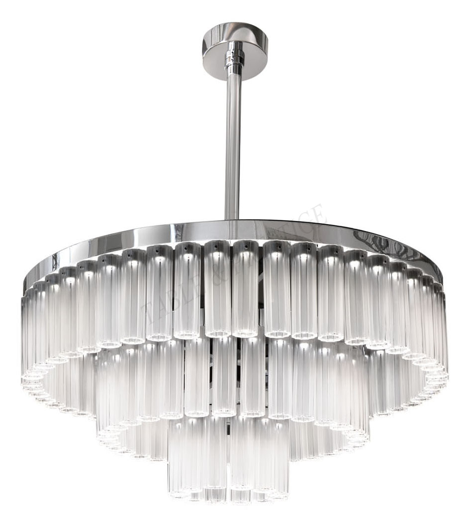 Orgue Chandeliers, 3 tiers Chrome - Lalique