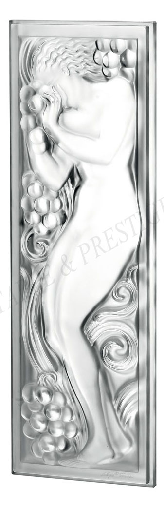 Figurine et raisins panel miror - Lalique