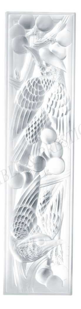 Bird & grape panel left - Lalique