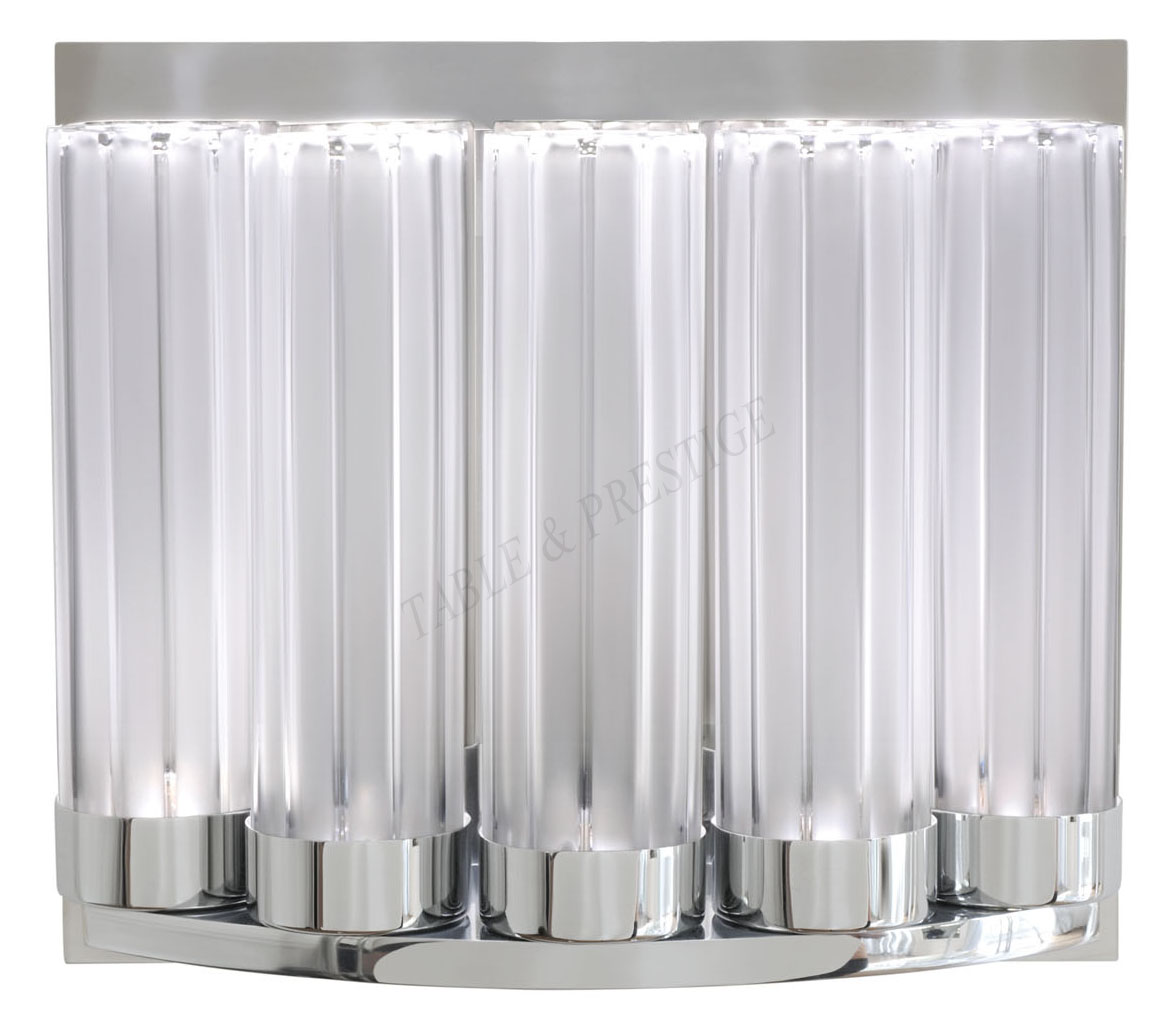 Orgue wall sconce, 5 elements Chrome - Lalique