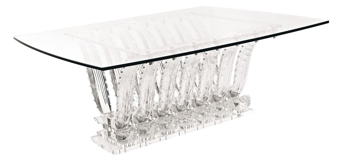 Cactus rectangular table without top - Lalique
