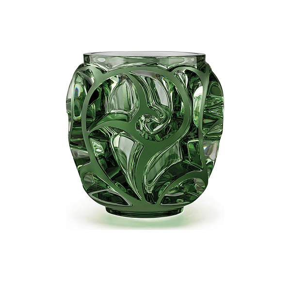 vase Green Lalique tourbillons 10571400