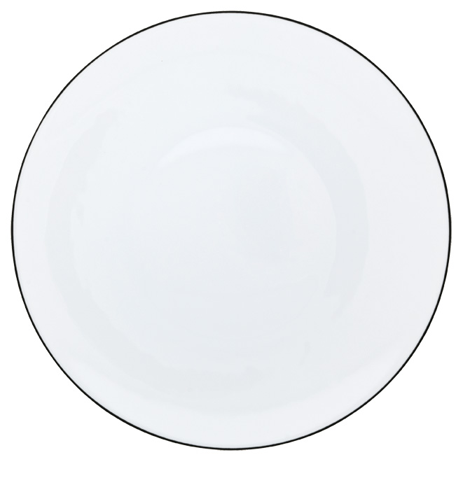 American dinner plate black ink - Raynaud