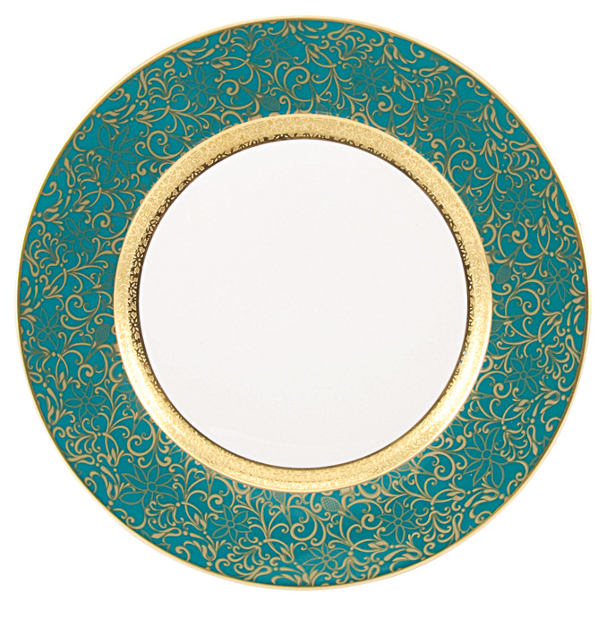 American dinner plate turquoise - Raynaud