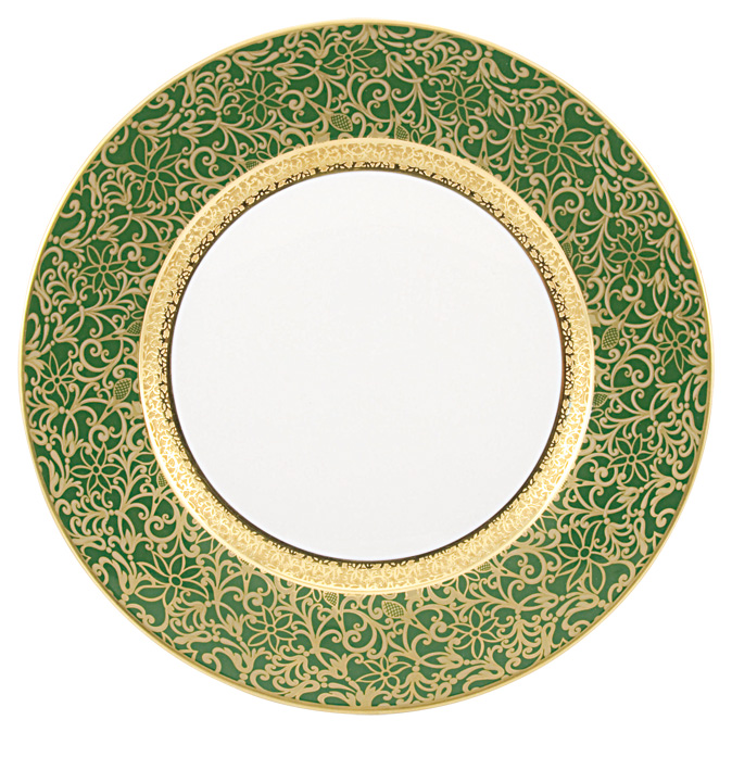 American dinner plate green - Raynaud