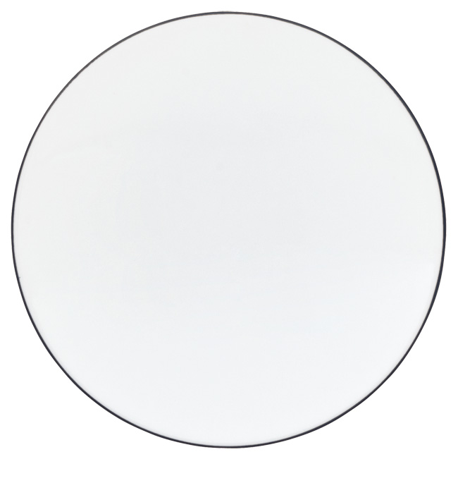 2 x bread and butter plate black ink - Raynaud