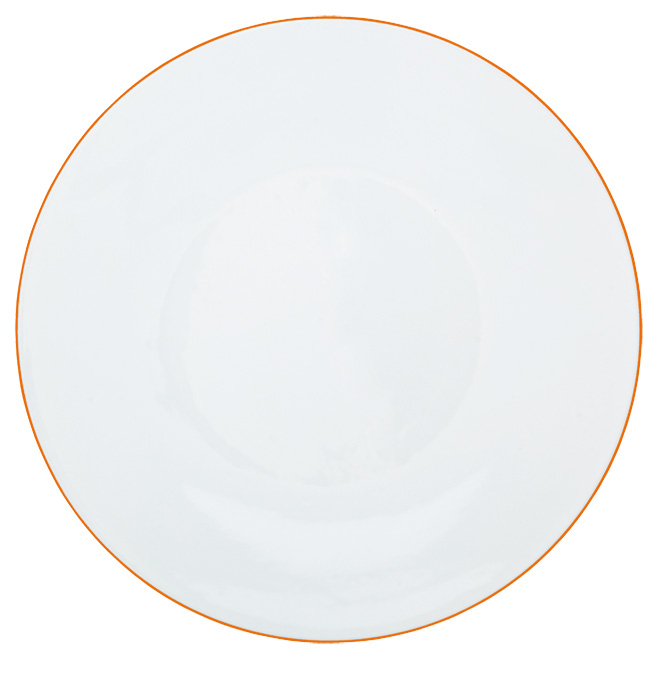 Buffet plate orange apricot - Raynaud
