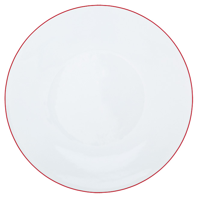 Buffet plate vermilion - Raynaud