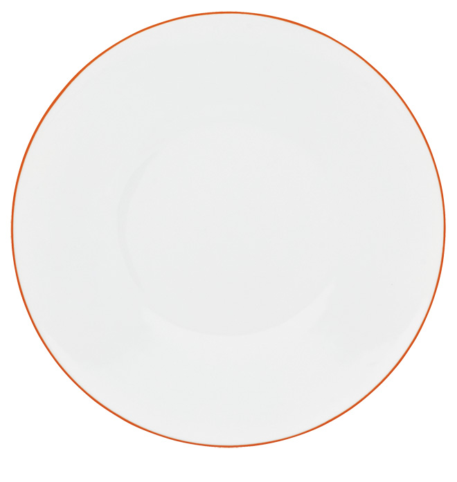2 x dessert plate orange apricot - Raynaud