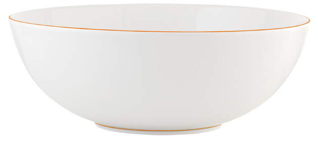 Salad bowl large orange apricot - Raynaud