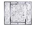 Merles et raisins head up in clear crystal, chrome, mirrored - Lalique