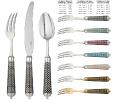 Cheese knife 2 prongs in sterling silver - Ercuis