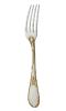 Cheese knife, 2 prongs in silver lated and gilding - Ercuis