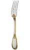 Dessert fork in sterling silver and gilding - Ercuis