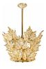 Champs-élysées chandelier in gold luster crystal, gilded finish (3 tiers) - Lalique