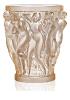 Bacchantes small vase in gold luster crystal, small size - Lalique